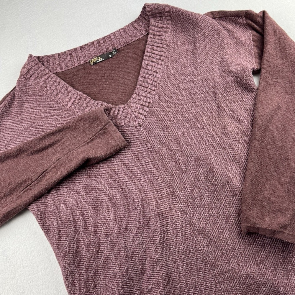 Prana Mauve V-Neck Sweater